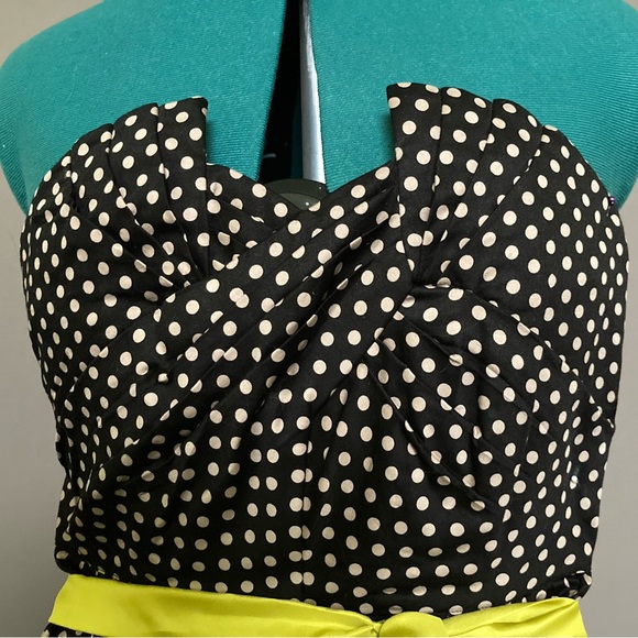 Odille for Anthropologie Polka Dot Corset Top Size 2 - Picture 2 of 5